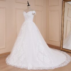 Robe De Mariée Grande Taille Perles image 6 | Soirée Blanche