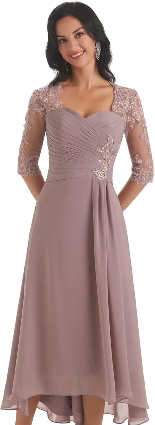 Robe De Mariée Blanche Avec Traîne – Image 4