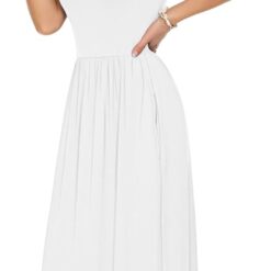 Robe Longue Blanche Grande Taille image 9 | Soirée Blanche Robe Longue Blanche Grande Taille image 8 | Soirée Blanche