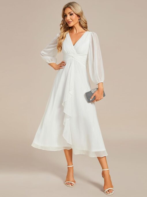 Robe De Mariée Bohème En Satin – Image 5