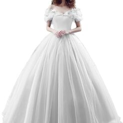 Robe De Mariée Princesse Col V Blanche image 10 | Soirée Blanche