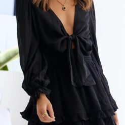 Robe Courte Blanche Manche Longue image 16 | Soirée Blanche Robe Courte Blanche Manche Longue image 15 | Soirée Blanche