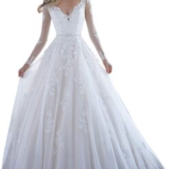 Robe De Mariée Elégante Blanche image 6 | Soirée Blanche