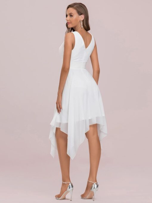 Robe De Soirée Blanche Courte – Image 3