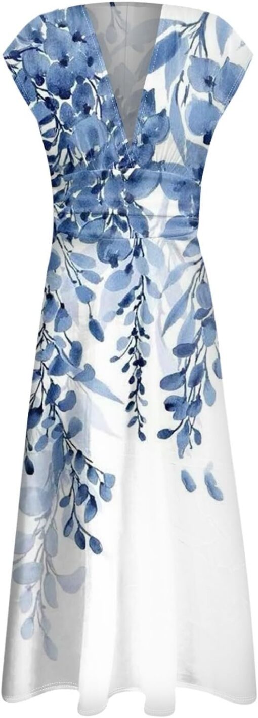 Robe Bohème Blanche Courte – Image 6