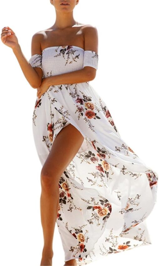 Robe Blanche Bohème Chic – Image 2