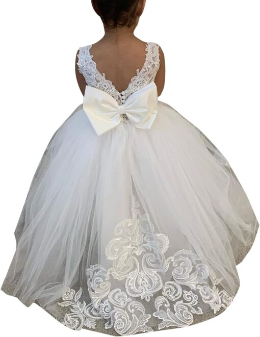 Robe Longue Blanche Boheme Dentelle – Image 2