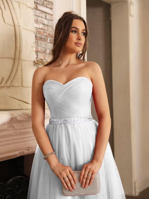 Robe De Mariée Grande Taille Paillette – Image 8