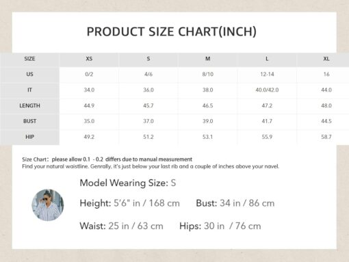 Robe de plage décontractée à rayures – Image 7