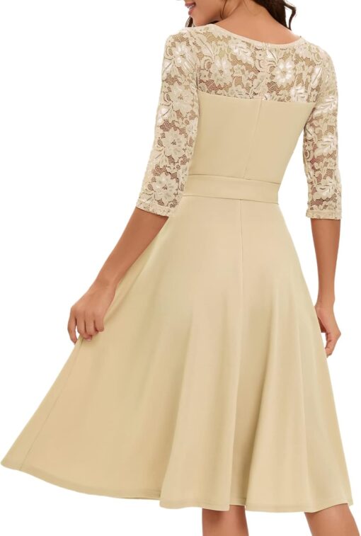 Robe De Mariée Courte Avec Tulle Blanche – Image 3