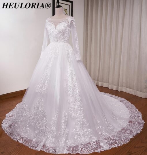 Robe De Mariée Dentelle Florale Fine – Image 5