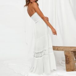 Robe Blanche Dentelle Longue Boheme image 12 | Soirée Blanche