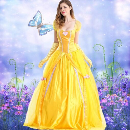 Robe De Mariée Princesse Avec Sequins Col Cœur Illusion – Image 3