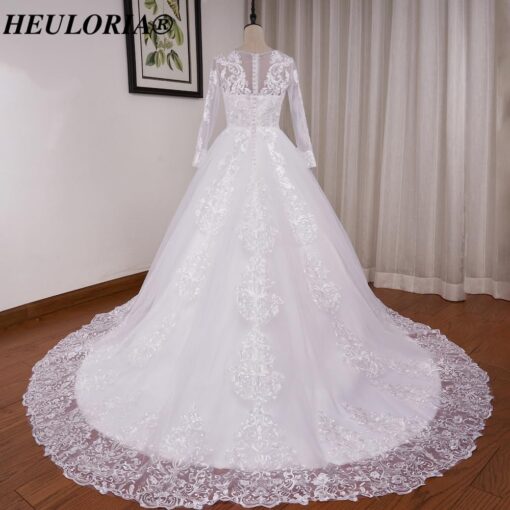 Robe De Mariée Dentelle Florale Fine – Image 6