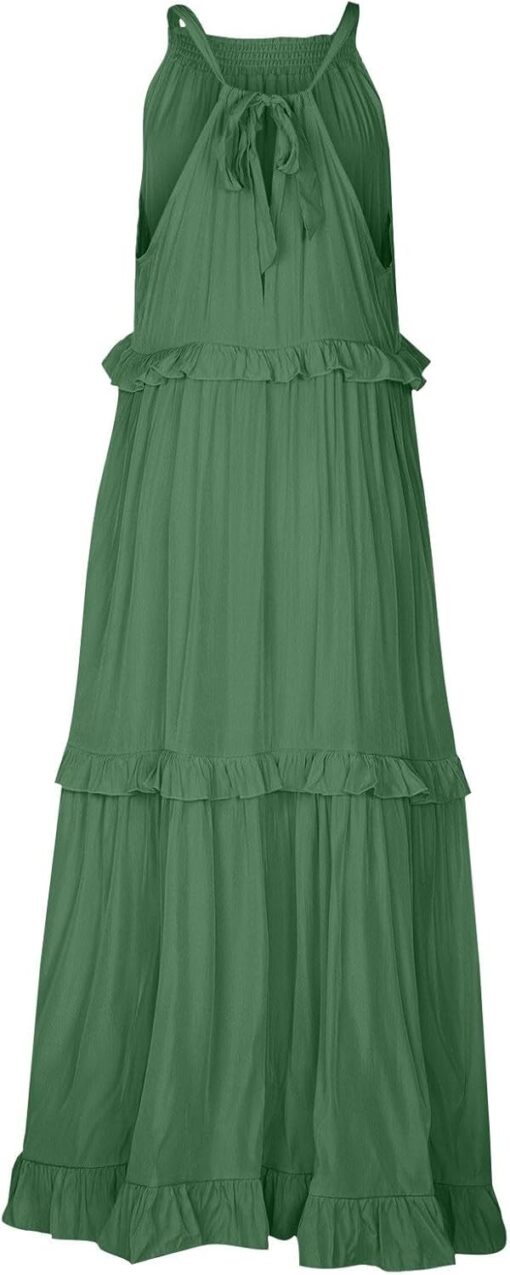 Robe Blanche Boheme Chic Longue – Image 4
