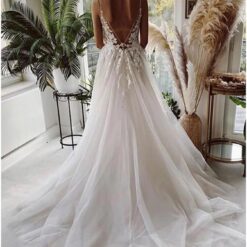 Robe De Mariée Dentelle Vintage Blanche image 12 | Soirée Blanche Robe De Mariée Dentelle Vintage Blanche image 11 | Soirée Blanche