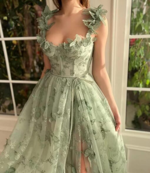 Robe De Mariée Princesse Manche Longue Dentelle – Image 7