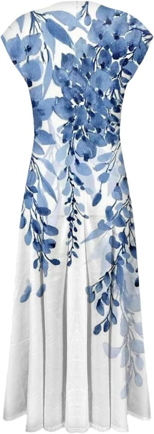 Robe Bohème Blanche Courte – Image 5