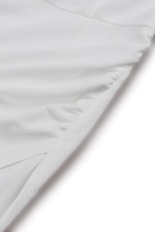 Robe Blanche Cocktail Courte – Image 5