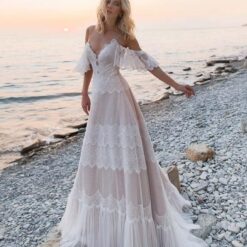 Robe De Mariée Vintage Sexy Blanche image 10 | Soirée Blanche