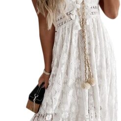 Robe Bohème Longue Blanche image 7 | Soirée Blanche