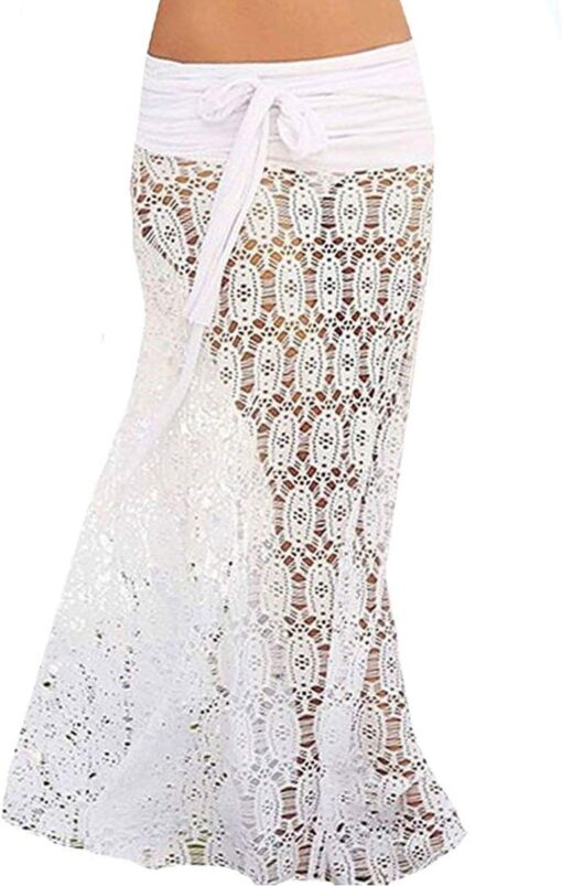 Robe Hippie Chic Dentelle Blanche – Image 2