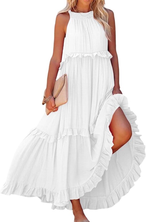 Robe Longue Blanche Boheme – Image 3