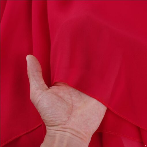 Robe De Cocktail Rouge Et Blanche – Image 8