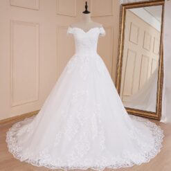 Robe De Mariée Grande Taille Perles image 8 | Soirée Blanche
