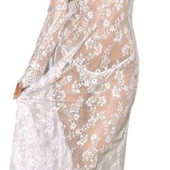 Robe De Nuit Dentelle Blanche image 8 | Soirée Blanche