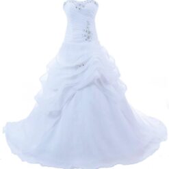 Robe De Mariée Bustier Princesse Blanche image 9 | Soirée Blanche