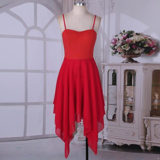 Robe De Cocktail Rouge Et Blanche – Image 6