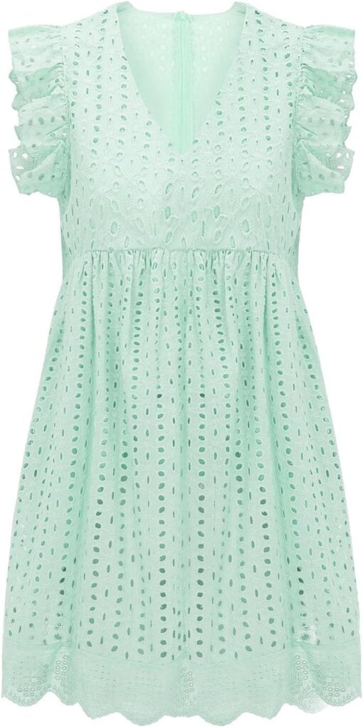 Robe Blanche Avec Dentelle – Image 6