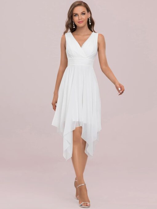 Robe De Soirée Blanche Courte – Image 7