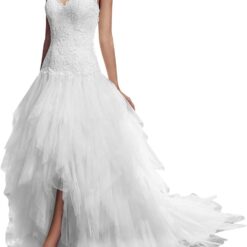 Robe De Mariée Princesse Blanche Avec Strass image 6 | Soirée Blanche