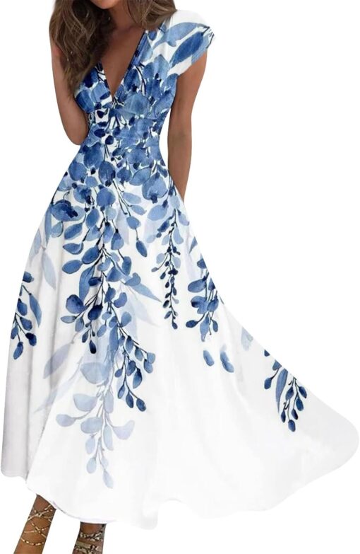 Robe Bohème Blanche Courte – Image 2