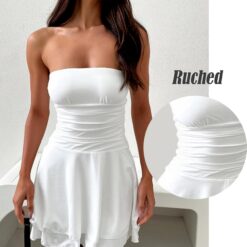 Robe De Soirée Courte Blanche image 9 | Soirée Blanche