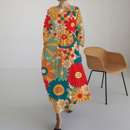 Robe Longue Hippie Bohème Blanche – Image 4