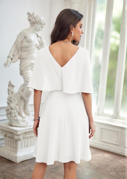 Robe Blanche De Soirée Hivernale – Image 5