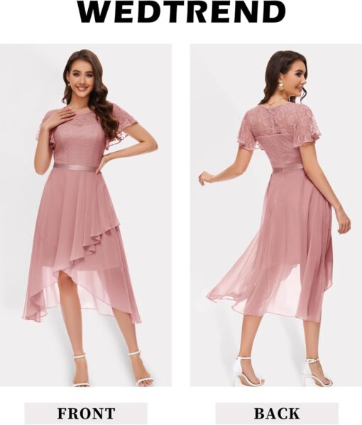 Robe De Mariée Col Cœur Fleurie Blanche – Image 3