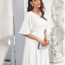 Robe Blanche De Soirée Hivernale image 11 | Soirée Blanche