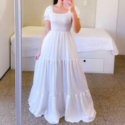 Robe Longue Bohème Blanche image 12 | Soirée Blanche