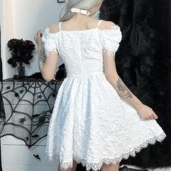 Robe Blanche De Soirée En Velours image 18 | Soirée Blanche