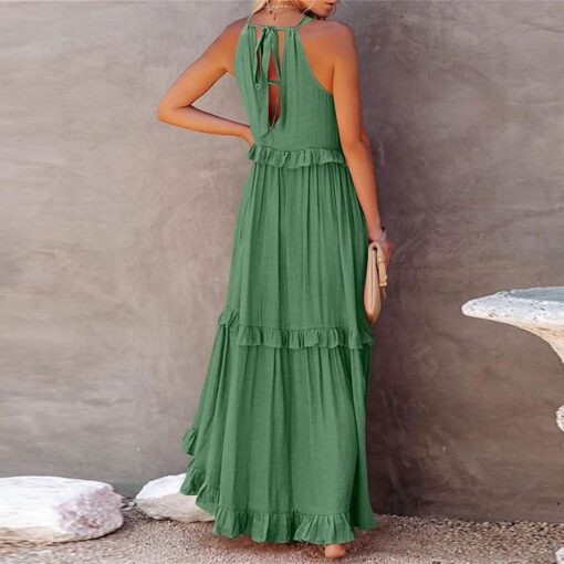 Robe Blanche Boheme Chic Longue – Image 6