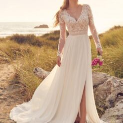 Robe De Mariée Bohème Dentelle image 10 | Soirée Blanche