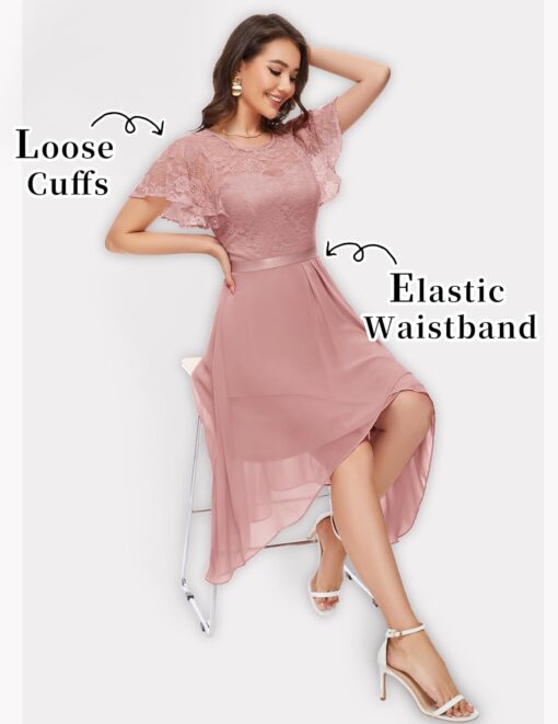 Robe De Mariée Col Cœur Fleurie Blanche – Image 4