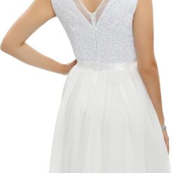 Robe Courte De Soirée Blanche image 12 | Soirée Blanche