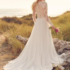 Robe De Mariée Bohème Dentelle image 12 | Soirée Blanche