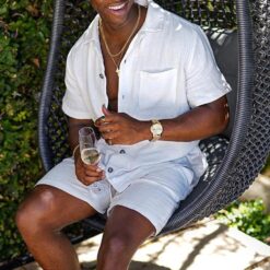 Survêtement été homme 2 pièces blanc image 15 | Soirée Blanche