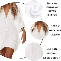 Robe Tunique Dentelle Blanche image 17 | Soirée Blanche Robe Tunique Dentelle Blanche image 16 | Soirée Blanche